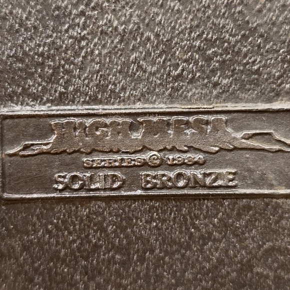 High Mesa Sun Dancer Kachina Vintage Bronze Belt Buckle 80s Unisex - Picture 7 of 10